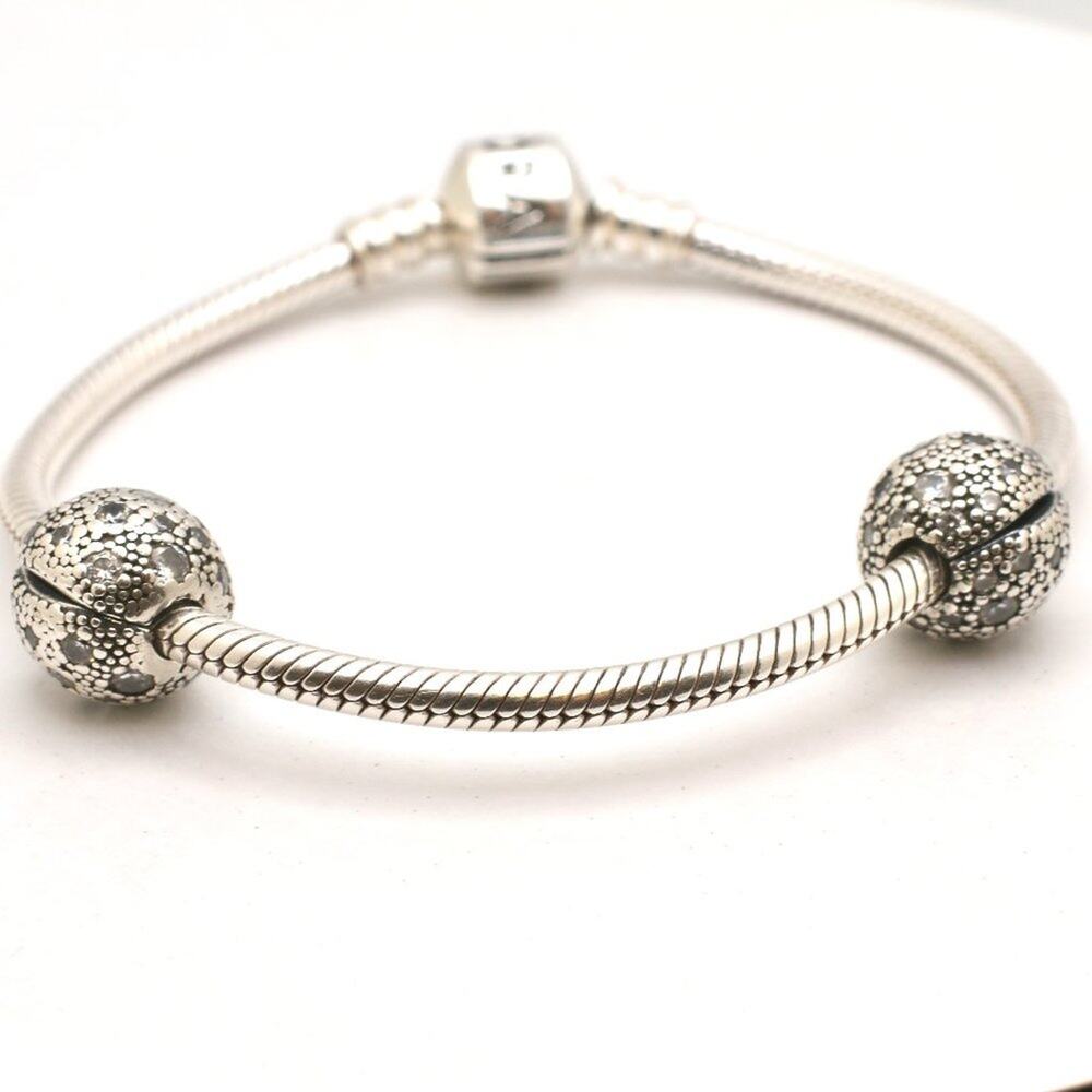 Two Authentic PANDORA Cosmic Stars Clips - 791286CZ - Picture 4 of 10